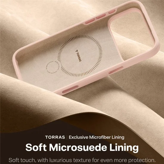 Калъф за iPhone 17 Pro - Torras - QPRO Silicone Series - Розов