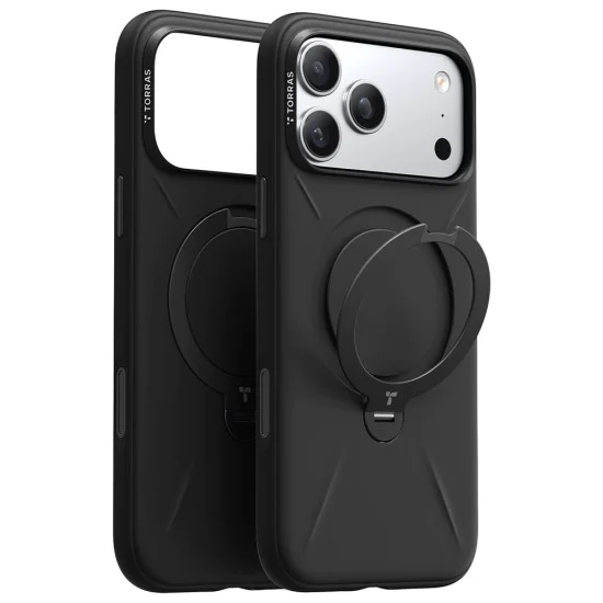 Калъф за iPhone 17 Pro - Torras - QPRO Silicone Series - Черен