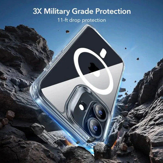 Калъф за iPhone 17 - ESR - Classic Hybrid HaloLock [Включен протектор за екран] - Прозрачен