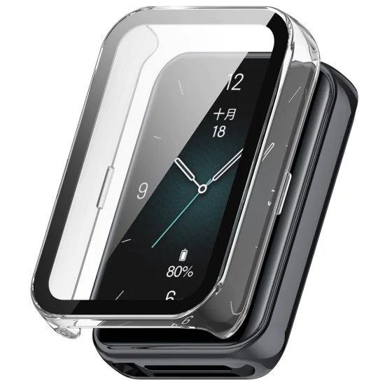 Протектор за Honor Band 10 / Band 9 - Techsuit - Defense360 Pro + Протектор за екран - Прозрачен