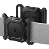 Spigen - Държач Tough Armor - Apple AirTag 1 / 2, за нашийник за домашни любимци, водоустойчив IP68, макс. ширина 1,5 инча - черен