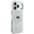 Калъф за iPhone 17 Pro - Karl Lagerfeld - IML Karl Head Logo MagSafe (KLHMP17LHMKBKHOG) - Сив