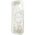 Калъф за iPhone 17 - Guess - С брокатено дъно от смола MagSafe (GUHMP17SRGRGED) - Златист