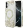 Калъф за iPhone 17 - Guess - С брокатено дъно от смола MagSafe (GUHMP17SRGRGED) - Златист