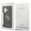 Калъф за iPhone 17 - Guess - Hardcase 4G Grained Big and Classic Logo (GUHCP17SPGT4MBK) - Черен