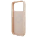Калъф за iPhone 17 Pro - Guess - Hardcase 4G Grained Big and Classic Logo (GUHCP17LPGT4MBP) - Розов