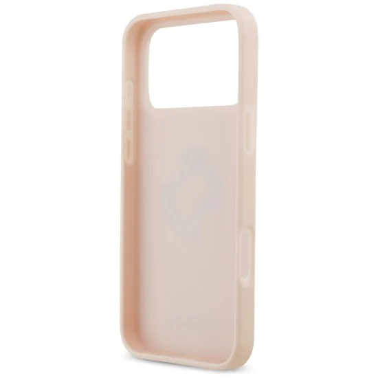 Калъф за iPhone 17 Pro Max - Guess - Hardcase 4G Grained Big and Classic Logo (GUHCP17XPGT4MBP) - Розов