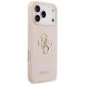 Калъф за iPhone 17 Pro Max - Guess - Hardcase 4G Grained Big and Classic Logo (GUHCP17XPGT4MBP) - Розов