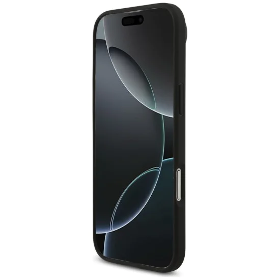 Калъф за iPhone 17 Air - Guess - Hardcase 4G Grained Big and Classic Logo (GUHCP17MPGT4MBK) - Черен