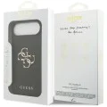 Калъф за iPhone 17 Air - Guess - Hardcase 4G Grained Big and Classic Logo (GUHCP17MPGT4MBK) - Черен