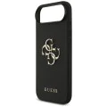 Калъф за iPhone 17 Air - Guess - Hardcase 4G Grained Big and Classic Logo (GUHCP17MPGT4MBK) - Черен