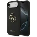 Калъф за iPhone 17 Air - Guess - Hardcase 4G Grained Big and Classic Logo (GUHCP17MPGT4MBK) - Черен