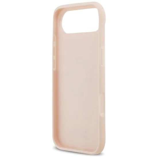 Калъф за iPhone 17 Air - Guess - Hardcase 4G Grained Big and Classic Logo (GUHCP17MPGT4MBP) - Розов