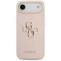 Калъф за iPhone 17 Air - Guess - Hardcase 4G Grained Big and Classic Logo (GUHCP17MPGT4MBP) - Розов
