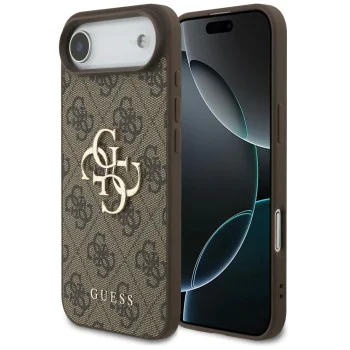 Калъф за iPhone 17 Air - Guess - Hardcase 4G Big Logo (GUHCP17M4GMGBR) - Кафяв