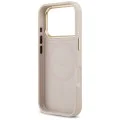 Калъф за iPhone 17 Pro - Guess - Peony Hot Stamp MagSafe (GUHMP17LPSAMSECP) - Розов