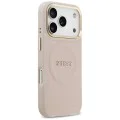 Калъф за iPhone 17 Pro - Guess - Peony Hot Stamp MagSafe (GUHMP17LPSAMSECP) - Розов