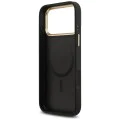 Калъф за iPhone 17 Pro Max - Guess - Peony Hot Stamp MagSafe (GUHMP17XPSAMSECK) - Черен