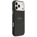 Калъф за iPhone 17 Pro Max - Guess - Peony Hot Stamp MagSafe (GUHMP17XPSAMSECK) - Черен