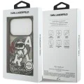 Калъф за iPhone 17 Pro - Karl Lagerfeld - Liquid Glitter Choupette Logo MagSafe (KLHMP17LLCHSCTDK) - Черен