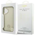 Калъф за iPhone 17 - Guess - Grained Strass Logo MagSafe (GUHMP17SPGCRMDEE) - Бежов