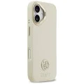 Калъф за iPhone 17 - Guess - Grained Strass Logo MagSafe (GUHMP17SPGCRMDEE) - Бежов