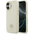 Калъф за iPhone 17 - Guess - Grained Strass Logo MagSafe (GUHMP17SPGCRMDEE) - Бежов