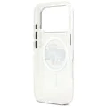 Калъф за iPhone 17 Pro - Karl Lagerfeld - IML Glitter Karl & Choupette Sketch Logo MagSafe (KLHMP17LHGKCGKBT) - Прозрачен