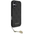 Калъф за iPhone 17 - Guess - Hardcase 4G Charm Cradle MagSafe (GUHMP17SGF4GCK) - Черен