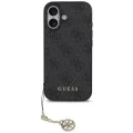 Калъф за iPhone 17 - Guess - Hardcase 4G Charm Cradle MagSafe (GUHMP17SGF4GCK) - Черен