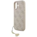 Калъф за iPhone 17 - Guess - Hardcase 4G Charm Cradle MagSafe (GUHMP17SGF4GCP) - Розов