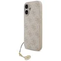Калъф за iPhone 17 - Guess - Hardcase 4G Charm Cradle MagSafe (GUHMP17SGF4GCP) - Розов
