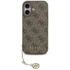 Калъф за iPhone 17 - Guess - Hardcase 4G Charm Cradle MagSafe (GUHMP17SGF4GCW) - Кафяв