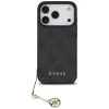Калъф за iPhone 17 Pro - Guess - Hardcase 4G Charm Cradle MagSafe (GUHMP17LGF4GCK) - Черен