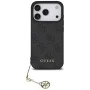 Калъф за iPhone 17 Pro - Guess - Hardcase 4G Charm Cradle MagSafe (GUHMP17LGF4GCK) - Черен