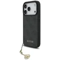 Калъф за iPhone 17 Pro - Guess - Hardcase 4G Charm Cradle MagSafe (GUHMP17LGF4GCK) - Черен