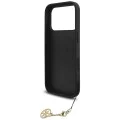 Калъф за iPhone 17 Pro Max - Guess - Hardcase 4G Charm Cradle MagSafe (GUHMP17XGF4GCK) - Черен
