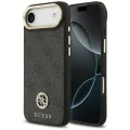 Калъф за iPhone 17 Air - Guess - Hardcase 4G Strass Logo MagSafe (GUHMP17MP4GRMDEK) - Черен