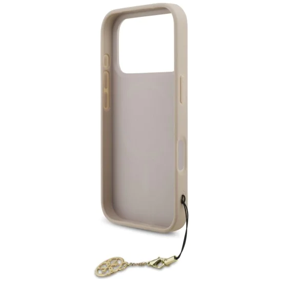 Калъф за iPhone 17 Pro - Guess - Hardcase 4G Charm Cradle MagSafe (GUHMP17LGF4GCP) - Розов