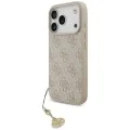 Калъф за iPhone 17 Pro - Guess - Hardcase 4G Charm Cradle MagSafe (GUHMP17LGF4GCP) - Розов