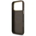 Калъф за iPhone 17 Pro Max - Guess - Hardcase 4G Strass Logo MagSafe (GUHMP17XP4GRMDEW) - Кафяв