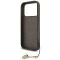 Калъф за iPhone 17 Pro - Guess - Hardcase 4G Charm Cradle MagSafe (GUHMP17LGF4GCW) - Кафяв