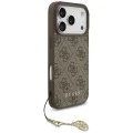 Калъф за iPhone 17 Pro - Guess - Hardcase 4G Charm Cradle MagSafe (GUHMP17LGF4GCW) - Кафяв