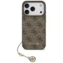 Калъф за iPhone 17 Pro - Guess - Hardcase 4G Charm Cradle MagSafe (GUHMP17LGF4GCW) - Кафяв