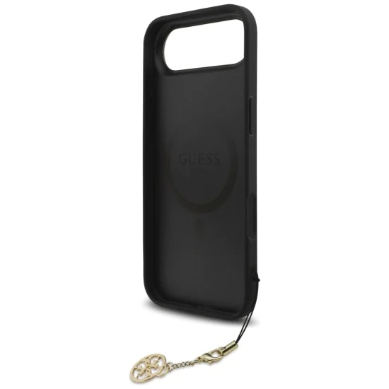 Калъф за iPhone 17 Air - Guess - Hardcase 4G Charm Cradle MagSafe (GUHMP17MGF4GCK) - Черен