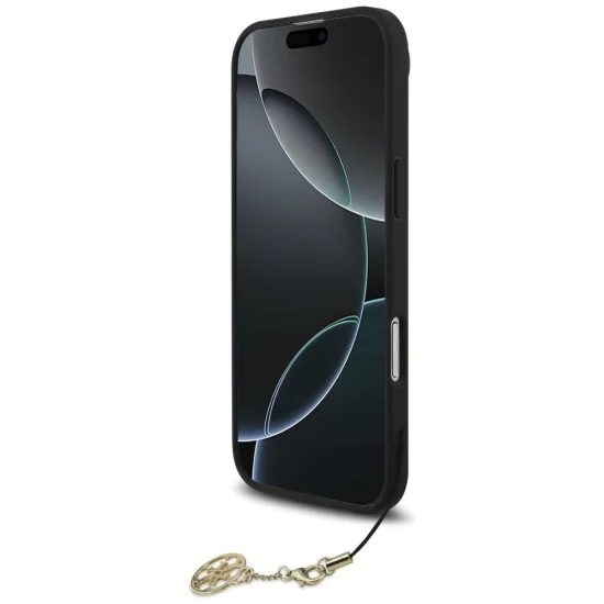 Калъф за iPhone 17 Air - Guess - Hardcase 4G Charm Cradle MagSafe (GUHMP17MGF4GCK) - Черен