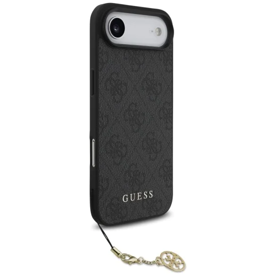 Калъф за iPhone 17 Air - Guess - Hardcase 4G Charm Cradle MagSafe (GUHMP17MGF4GCK) - Черен