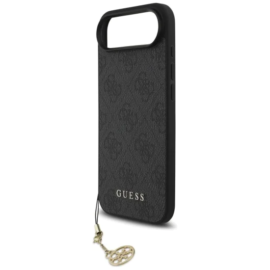 Калъф за iPhone 17 Air - Guess - Hardcase 4G Charm Cradle MagSafe (GUHMP17MGF4GCK) - Черен