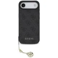 Калъф за iPhone 17 Air - Guess - Hardcase 4G Charm Cradle MagSafe (GUHMP17MGF4GCK) - Черен