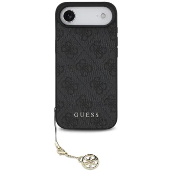 Калъф за iPhone 17 Air - Guess - Hardcase 4G Charm Cradle MagSafe (GUHMP17MGF4GCK) - Черен